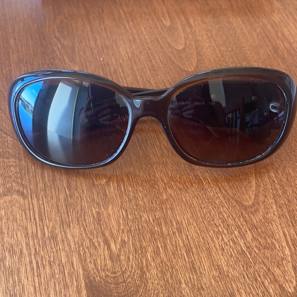 CHANEL Accessories - Authentic Chanel Camellia brown and black floral sunglasses